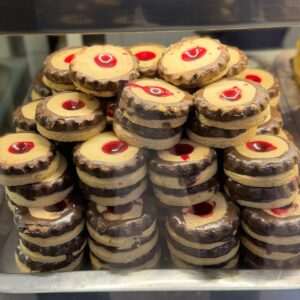 Chocolate Jam Biscuits